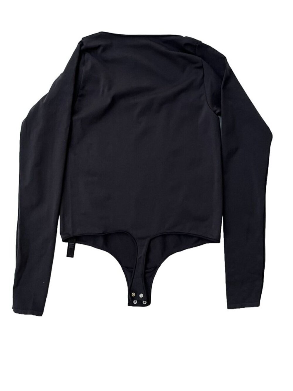 SKIMS Long Sleeve Thong Bodysuit Stretch Fitted Size L/XL ONYX NWOT - Picture 6 of 10